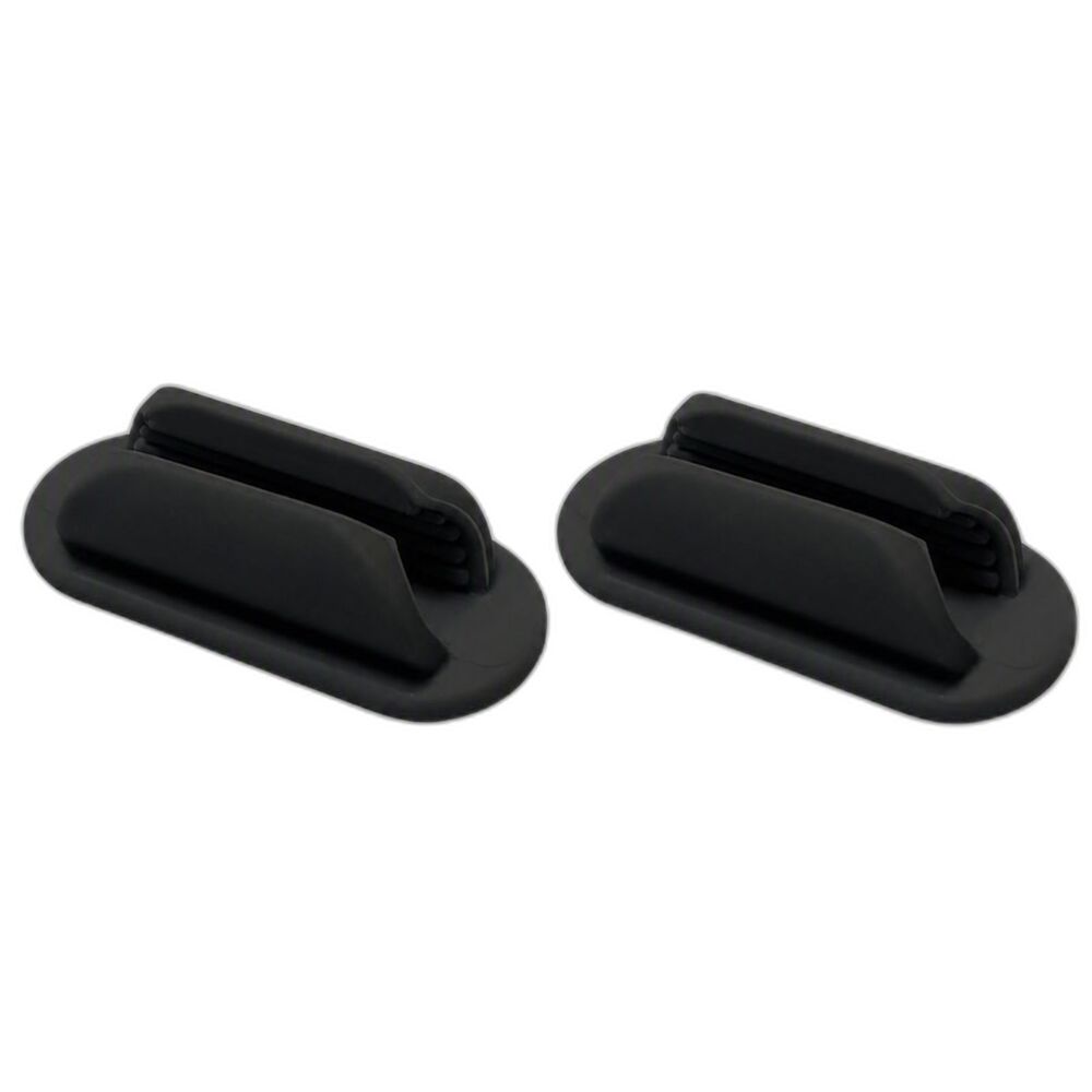 2 Pack Black Adhesive Silicone Pen Pencil Razor Marker Brushes Clip Holder